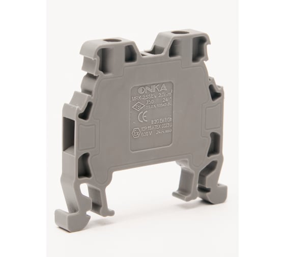 Клемма винтовая ONKA MRK 2,5S, 2,5 кв мм, серый 1010132 1