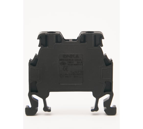 Клемма винтовая ONKA MRK 2,5S, 2,5 кв мм, черный 1010134