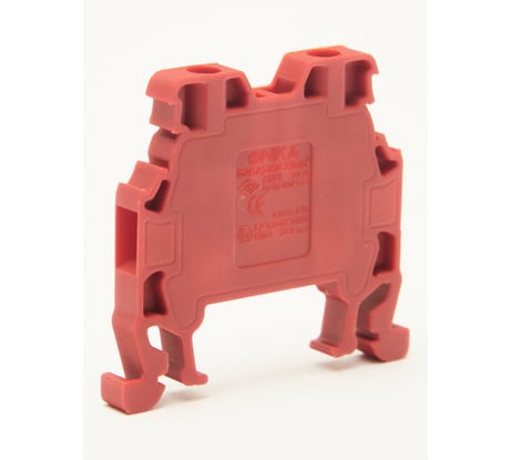 Клемма винтовая ONKA MRK 2,5S, 2,5 кв мм, красный 1010137