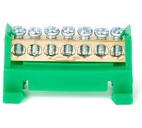 Шина HLT N ноль, на DIN-изоляторе, тип Стойка ШНИ-6x9-7-Зеленый, 25шт 081-03-070