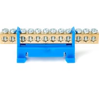 Шина HLT N ноль, на DIN-изоляторе, тип Стойка ШНИ-6x9-12-синий, 25шт 081-03-59