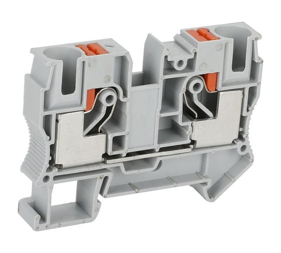 Клемма проходная CONTA CPT 10 GRAY 10 кв.мм, PUSH-IN CPT-10 Grey