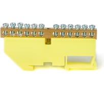 Шина HLT N ноль, на DIN-изоляторе, ШНИ-6x9-12-Д-желтый, 10шт 081-03-05