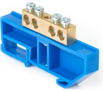 Шина HLT N ноль, на DIN-изоляторе, ШНИ-8x12-4-Д-синий, 10шт 081-03-126