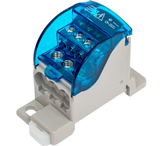 Распределительный блок на DIN-рейку HLT РБЛ Лесенка-80 1П 80А (1x16/4x6+2x16) (6шт./уп.) 081-07-007