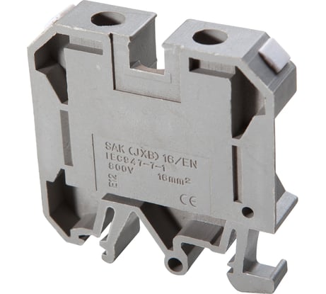 Клеммная пара АБК-СИЛА серии JXB - 6.0mm, серая 50шт. 1500103