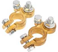 Клемма АКБ Nord-Yada латунь 2шт усиленная грузовая болт М10 ТМ Nord YADA 909359