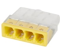 Строительно-монтажная клемма HLT СКМ EU2.5-414 4 отверстия (0.75-2.5мм2) (100шт./уп.) 081-20-22