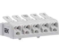 Клемма пружинная соединительная IEK КСПн5-3L+N+PE, 100шт UKZ-B06-5P-F1-E0-10