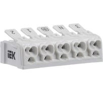 Клемма пружинная соединительная IEK КСП5-3L+N+PE, 100шт UKZ-B06-5P-F0-E0-10