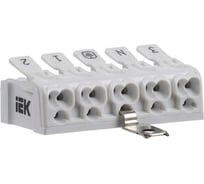 Клемма пружинная соединительная IEK КСПз5-3L+N+PE, 100шт UKZ-B06-5P-F0-E1-10