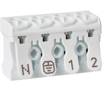 Клемма пружинная соединительная HLT КСП4-2L+N+PE, 16A (50шт./уп.) 081-32-026