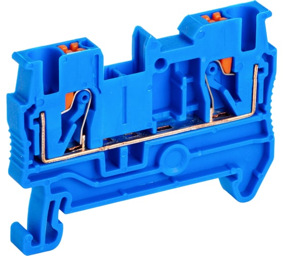 Клемма проходная CONTA CPT 4 BLUE, 4 кв.мм, PUSH-IN 00-00012487