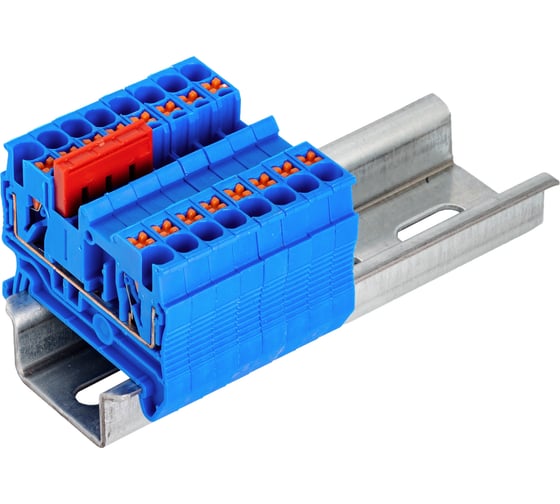 Клемма проходная CONTA CPT 4 BLUE, 4 кв.мм, PUSH-IN 00-00012487