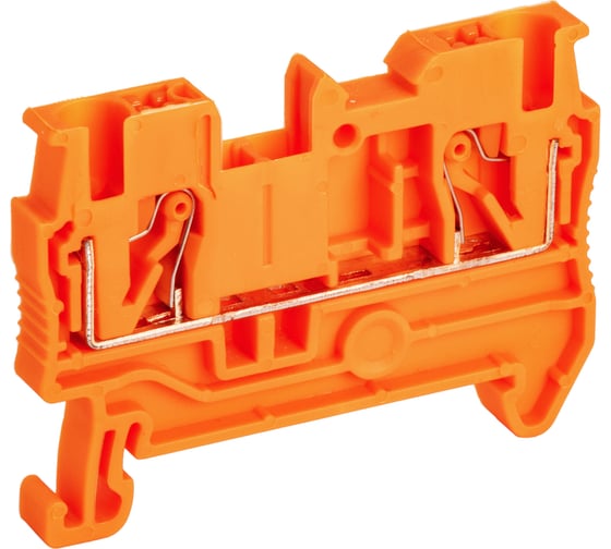 Клемма проходная CONTA CPT 4 ORANGE, 4 кв.мм, PUSH-IN 00-00012489