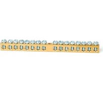 Шина HLT PEN земля-ноль, 6x9мм, 16/1 16 групп/крепеж по центру, 20 штук/упаковка 081-09-07