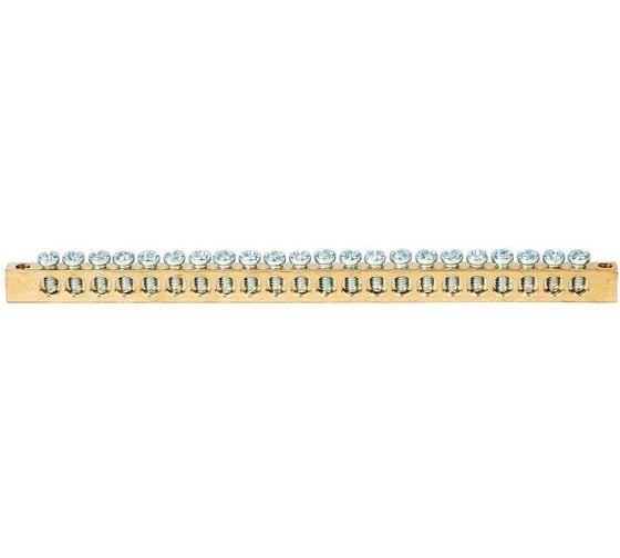 Шина HLT PEN земля-ноль, 6x9мм, 4/2 4группы/крепление по краям, 20 штук/упаковка 081-09-23
