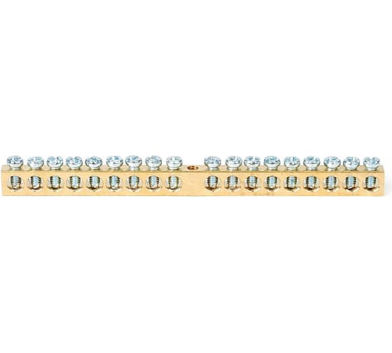 Шина HLT PEN земля-ноль, 6x9мм, 18/1 18 групп/крепеж по центру, 20 штук/упаковка 081-09-08 1