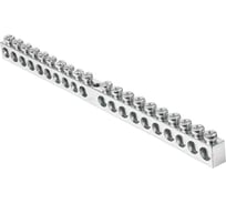 Шина HLT PEN земля-ноль, 6x9мм, 20/1 20 групп/крепеж по центру, никелированная 20 штук/упаковка 081-09-097