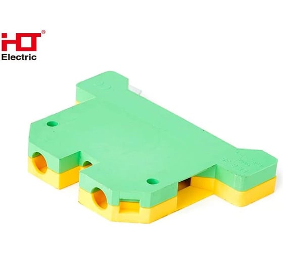 Колодка клеммная HLT JXB-6PEN 6мм, JXB-земля, 50 штук/упаковка 081-23-03