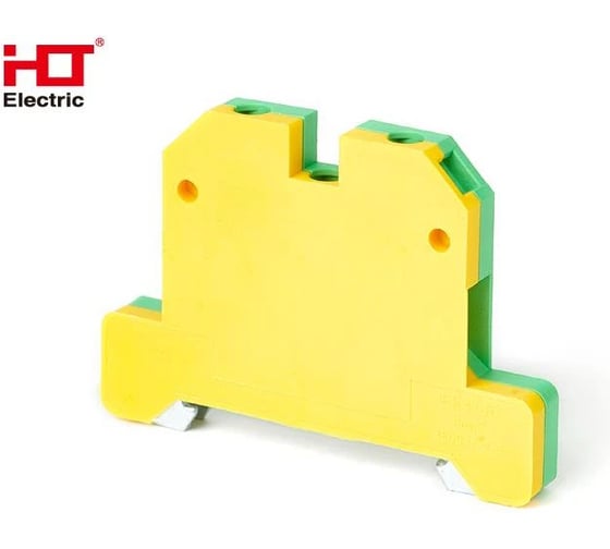 Колодка клеммная HLT JXB-4PEN 4мм, JXB-земля, 50 штук/упаковка 081-23-02 1
