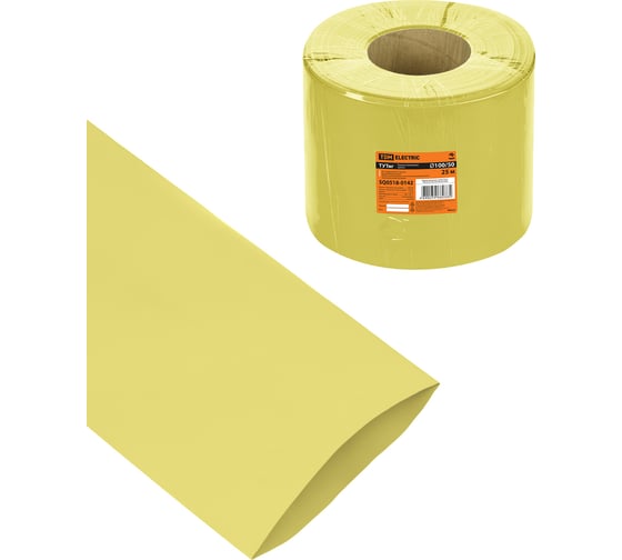 Термоусаживаемая трубка TDM ELECTRIC ТУТнг 100/50 желтая (25 м/ролл) TDM SQ0518-0142 1