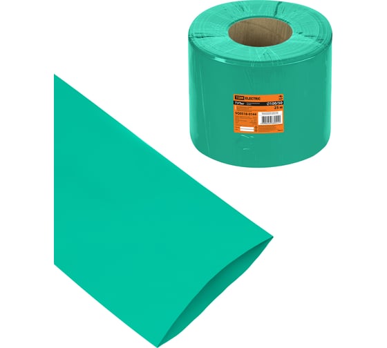 Термоусаживаемая трубка TDM ELECTRIC ТУТнг 100/50 зеленая (25 м/ролл) TDM SQ0518-0144