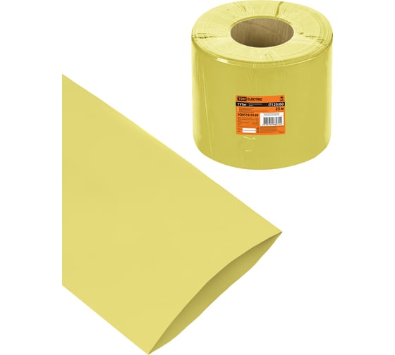 Термоусаживаемая трубка TDM ELECTRIC ТУТнг 120/60 желтая (25 м/ролл) TDM SQ0518-0149 1