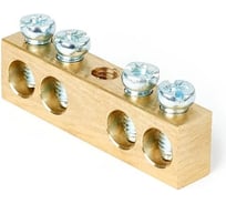 Шина PEN HLT земля-ноль 8x12мм 4/1 (4 группы/крепеж по центру) (20шт./уп.) 081-09-12