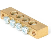 Шина PEN HLT земля-ноль 8x12мм 4/2 (4 группы/крепеж по краям) (20шт./уп.) 081-09-34