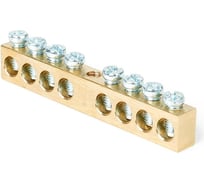 Шина PEN HLT земля-ноль 8x12мм 8/1 (8 групп/крепеж по центру) (20шт./уп.) 081-09-14