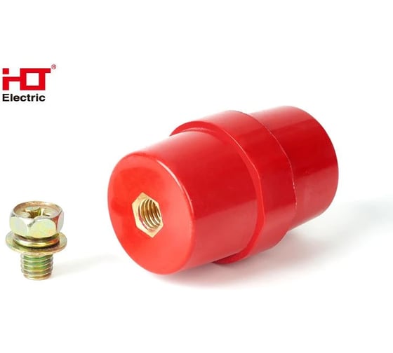 Изолятор HLT SM60 силовой H60xD50xM10мм с болтом (10шт./уп) 086-01-16