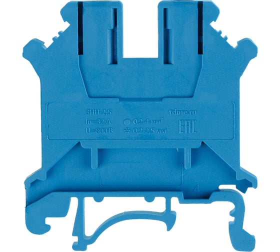 Зажим наборный TDM ELECTRIC ЗНН-2,5мм2, 32А, синий (Ph-C UK-2,5BU) 10шт TDM SQ0803-1112