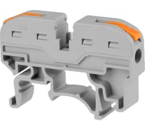Соединительная проходная клемма TDM ELECTRIC СК-421 на DIN-рейку, серая, 4мм2, 10 шт TDM SQ0527-0045