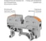 Соединительная проходная клемма TDM ELECTRIC СК-421 на DIN-рейку, серая, 4мм2, 10 шт TDM SQ0527-0045 5