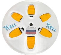 Профиль ПВХ Vell овальный AL-Univ для маркировки проводов, O 2,8-3,8 мм, 200 метров, янтарно-жёлтый (самозатухающий) {AL-Univ} 778420