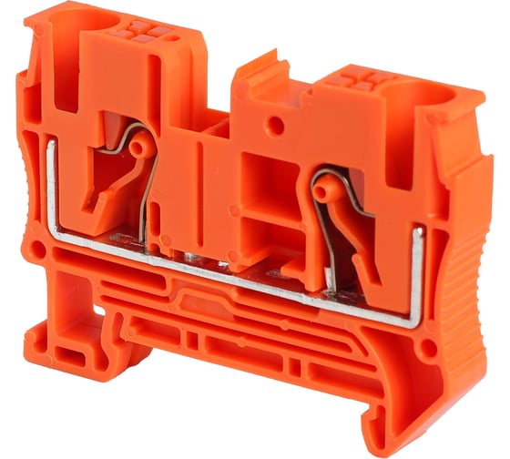 Клемма проходная CONTA CPT 6 ORANGE, 6 кв.мм, PUSH-IN 00-00012491