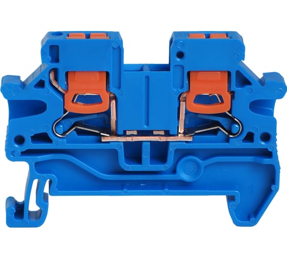 Клемма проходная CONTA CTV 2.5 BLUE, 2.5 кв.мм, PUSH-IN 00-00012500