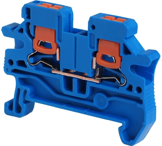 Клемма проходная CONTA CTV 2.5 BLUE, 2.5 кв.мм, PUSH-IN 00-00012500