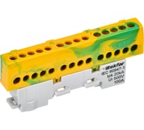 Шина IEK TEKFOR PE земля, изолятор на универсальном держателе, 6x9-14-ЖЗ, 5штук/упаковка TF-NN10-14-KL-K52