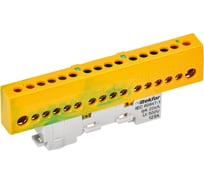 Шина IEK TEKFOR PE земля, изолятор на универсальном держателе, 8x12-16-ЖЗ, 5штук/упаковка TF-NN20-16-KL-K52