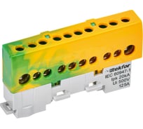 Шина IEK TEKFOR PE земля, изолятор на универсальном держателе, 8x12-10-ЖЗ, 5штук/упаковка TF-NN20-10-KL-K52