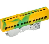 Шина IEK TEKFOR PE земля, изолятор на универсальном держателе, 8x12-12-ЖЗ, 5штук/упаковка TF-NN20-12-KL-K52