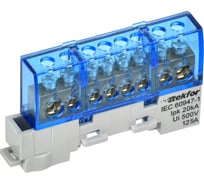 Шина N ноль изолятор на универсальном держателе IEK TEKFOR. 8x12-8-С (5шт/упак) TF-NN20-08-KL-K07