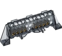 Шина N ноль в комбинированном изоляторе IEK TEKFOR Стойка 6x9-4+4-Ч (5шт/упак) TF-NN10-44-DP-K02