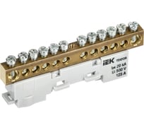 Шина N ноль неизолированная на универсальном держателе IEK TEKFOR 8x12-12-С (5шт/упак) TF-NN20-12-DL-K07