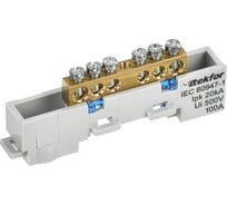 Шина N ноль неизолированная на универсальном держателе IEK TEKFOR 6x9-6-С (5шт/упак) TF-NN10-06-DL-K07