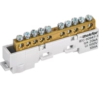 Шина L фаза неизолированная на универсальном держателе IEK TEKFOR 6x9-10-Ср (5шт/упак) TF-NN10-10-DL-K03