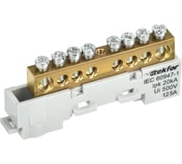 Шина L фаза неизолированная на универсальном держателе IEK TEKFOR 8x12-8-Ср (5шт/упак) TF-NN20-08-DL-K03