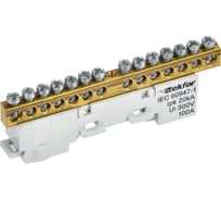 Шина L фаза неизолированная на универсальном держателе IEK TEKFOR 6x9-14-Ср (5шт/упак) TF-NN10-14-DL-K03